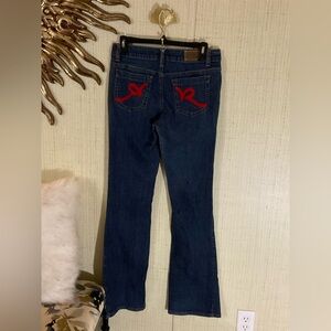 Rocawear Womens Pockets Jeans Y2K Retro Sz 7 B23